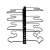 GOODGRABS 8-Tier Adjustable Pot and Pan Organizer Rack, Black, Heavy-Duty