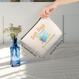 Game Inspired Makeup Bag Gamer Gift Anime Style Large Gaming Gift Video Game Gift (Sea Salt Bag ca)