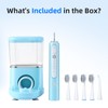 Alfelix Professional Flossing Electric Toothbrush with Water Flosser, 2 in