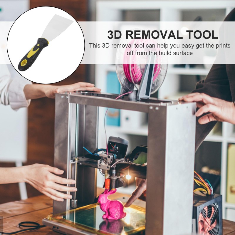 TOYMYTOY 3D Printer Scraper Stainless Steel Hot Bed Removal Tool