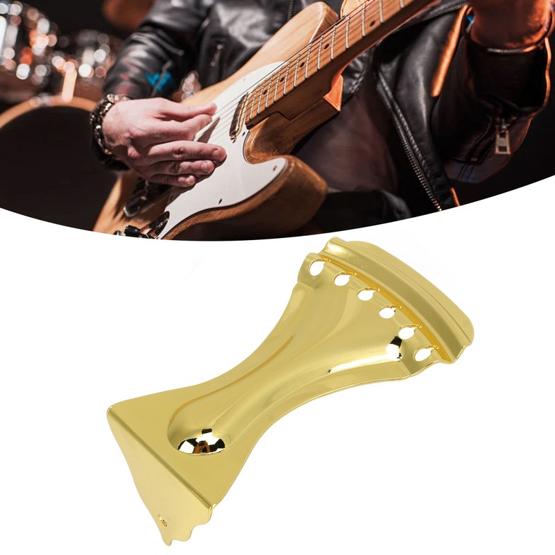 Guitar Tailpiece 6 String Bridge Alloy Easy Tuning Instrument Accessory