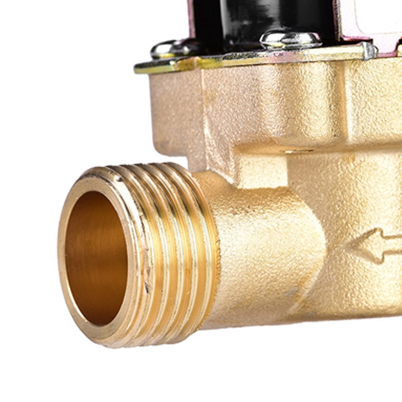 G1/2" DC 24V Normally Closed Brass Electric Solenoid Magnetic Valve