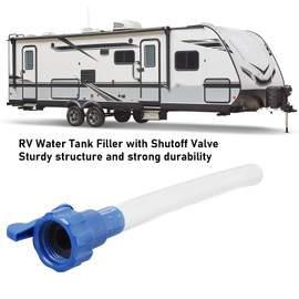 RV Water Tank Filler with Shutoff Valve, Efficiently Fill Your Tank, RV Water Fill Adapter for Motorhome