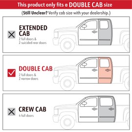 MaxMate 3.5" Oval Nerf Bar Side Steps Compatible with 2019-2024 Chevy Silverado GMC Sierra 1500; 2020-2024 2500 3500HD (Not Fit 19 LD) | Double Cab | SS2C35087MX | Side Rails Running Boards