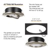 KnLnny Ware Brushed Nickel Recessed Lighting 4 Inch 6 Pack,