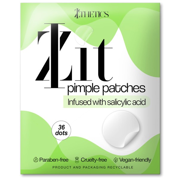 IZthetics Spot Patches for Invisible Spot Cleaning, Salicylic Acid Infused Pimple Patch with Up to 8 Hours Protection, Natural Hydrocolloid Plasters for Face, Acne Plasters for Women