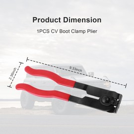 Heavy-Duty CV Boot Clamp Tool Kit,CV Boot Clamp Pliers with 20 CV Boot Clamps to Securely Fasten and Tighten CV Boot onto CV Joint,Universal Car Tools for Most Cars ATV