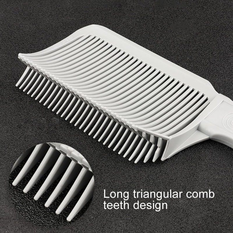 2PCS Barber Gradient Positioning Combs, Ergonomic Barber Fade Combs Professional