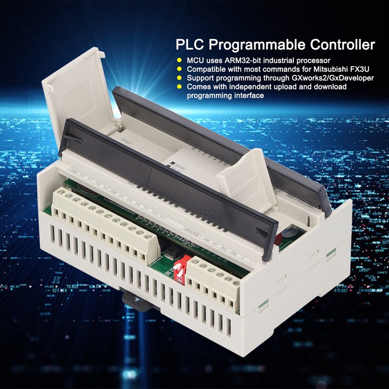 PLC Programmable Controller 16 Inputs 10 Outputs for Mitsubishi FX3U‑26MT