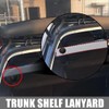 Pack of 2 Car Boot Retaining Strap Parcel Shelf Black