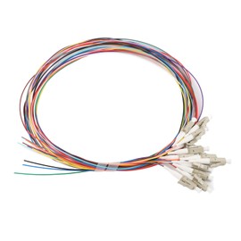 Fiber Pigtail Cable Multimode 12-Cores LC/UPC-62.5/125 with PVC Outer Shell for Networks