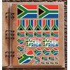 A4 Sticker Sheet South Africa Flags Vinyl Stickers - African
