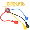 PLAFOPE 4 Sets Quick Coupling Protective Cap Adapter Dust Cap