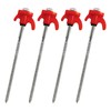 Tent Stakes, Camping Lawn Stakes, Screw Thread Canopy Stakes, 7.9