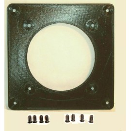 Foggy.Tech 80mm to 120mm Fan Adapter Converter change mounting PC Modding Flat Custom Mod - White