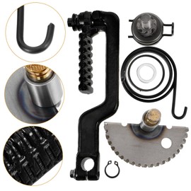 GRIRIW 49cc 50cc Scooter Engine Starter Gear Kit Kick Starter Lever Idler Gear Shaft Engine Start for Easy Replacement