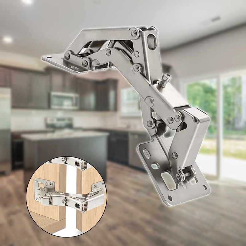 KAFENDA 170 Degree Hinges Frameless Cabinet Door Hinges, Hidden Hydraulic