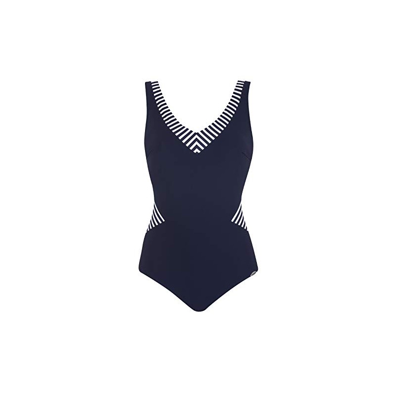 Sunflair Women's Badeanzug Basic Swimsuits, Blue (Nachtblau), 12 (Size: 42B)