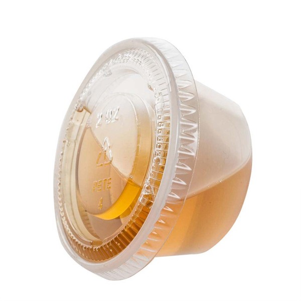 TashiBox 200 Sets - 2 Ounce Disposable Plastic Jello Shot Cups with Lids, Souffle Portion Container…