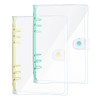 DY.2ten Pack of 2 A6 Transparent Ring Binder Folders, Soft