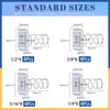 Glarks 16pcs 4 Sizes Strut Channel Nuts with Standard Spring