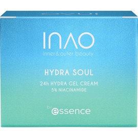 INAO Skincare Hydra Soul 24H Hydro Gel Cream - Lightweight Face Cream with Niacinamide & Aloe Vera for Soothing, Refreshing, 24-Hour Hydration for All Skin Types