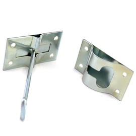TOTMOX RV Door Holder Door Latch RV Screen Door Latch Trailer Camper Exterior Door Hold Hook Stainless Steel Silver Color T Style 1 Set 4inch Entry Door Latch Catch Holder