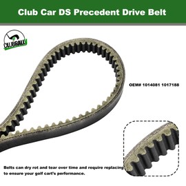 CLUBRALLY Golf Cart Drive Belt, Fit for Club Car DS, Precedent Gas Model, OEM#1014081, 1017188