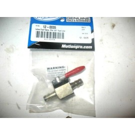 motion pro 1/4" In Line Fuel Valve Shut Off Petcock Motorcycle Snowmobile Polaris Skidoo