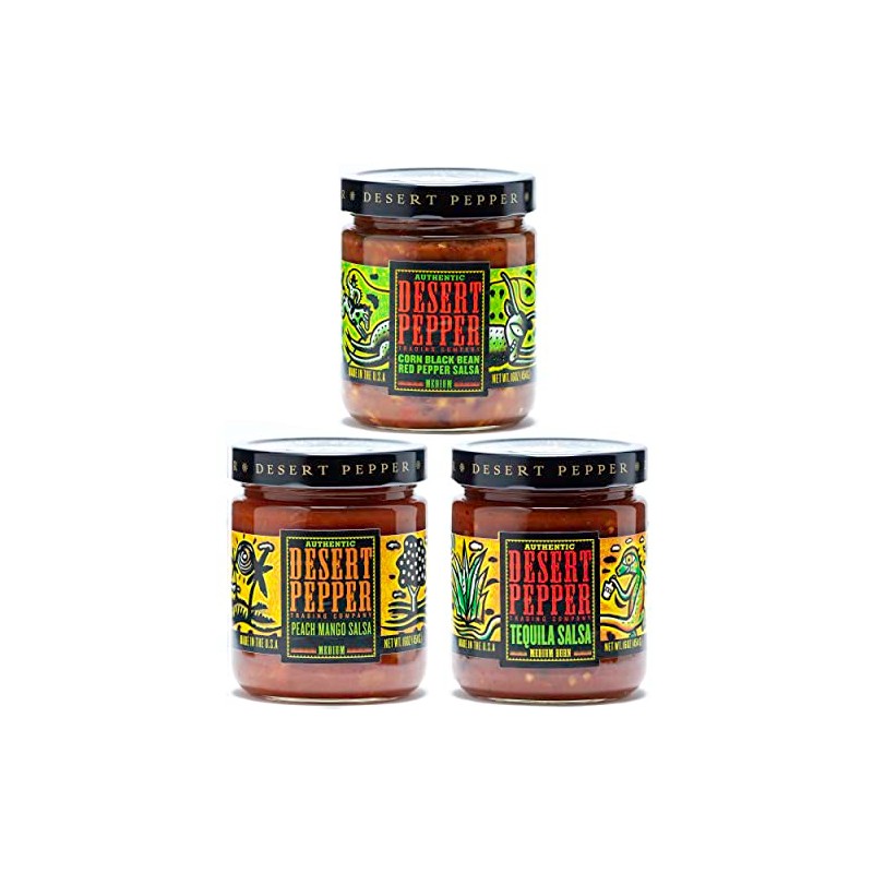 Dessert Pepper 3 Pack Variety (Corn Black Bean/Tequila/Peach Mango)