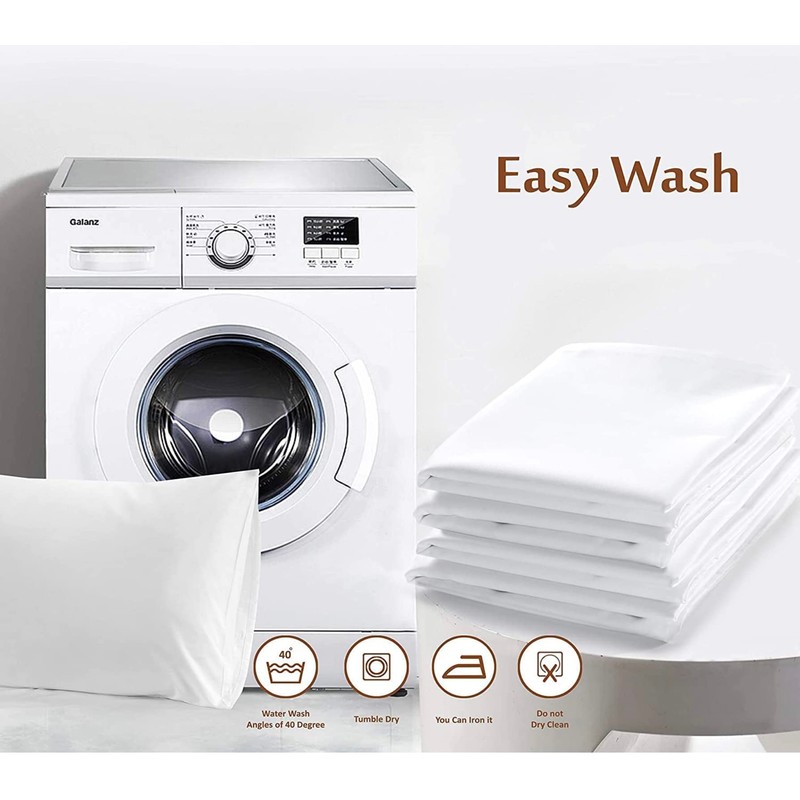 100% Egyptian Cotton, Pillow Cases Standard Size, Percale Pillowcases, Pillow