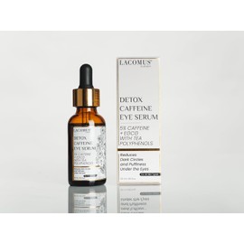 Advance Caffeine 5% + EGCG Serum for Brighter Eyes - Powerful Eye Contour Serum for Reduces Puffiness, Dark Circles, and Pigmentation - Hydrating and Smoothing Formula - LACOMUS Australia