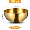 Wanmu 10Pcs Gold Mixing Bowls, Stainless Steel Gold Esthetician Bowls,