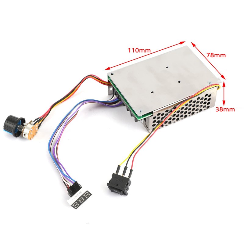 Areyourshop DC 10-55V MAX 60A PWM Motor Speed Controller CW