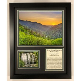 Legends Never Die Great Smoky Mountains National Park Framed Double Matted Photos, 12" x 15", 20003U