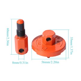 Atunee Piston Stop Clutch Dismount Tool for Husqvarna Rancher 340 345 346 350 351 353 445 450 455 460 502 54 2 Cycle Chainsaw with 13 by 19 mm Chainsaw Wrench