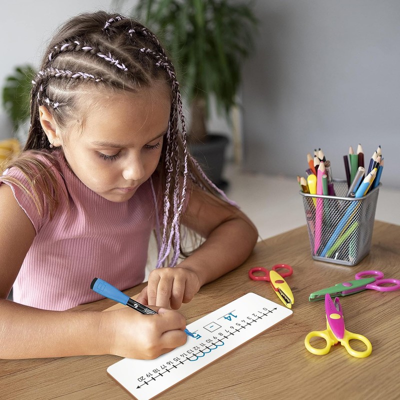SCRIBBLEDO Negative Number Line Board 4”x12” Inch Lapboard Double Sided