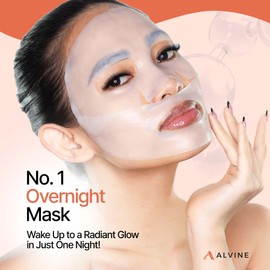 ALVINE Bio-Collagen Deep Face Mask, (4 Counts) Overnight Hydrating Mask, Pure Deep Collagen For Elasticity (Trending on Tik-Tok)