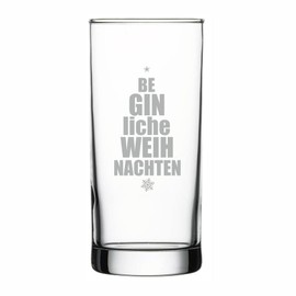 4you Design Gin Glass with Funny Saying | Happy Christmas | Gift Idea for Men and Women | Gift for Birthday, Christmas, Valentine's Day, Father's Day or Wedding | 485 ml