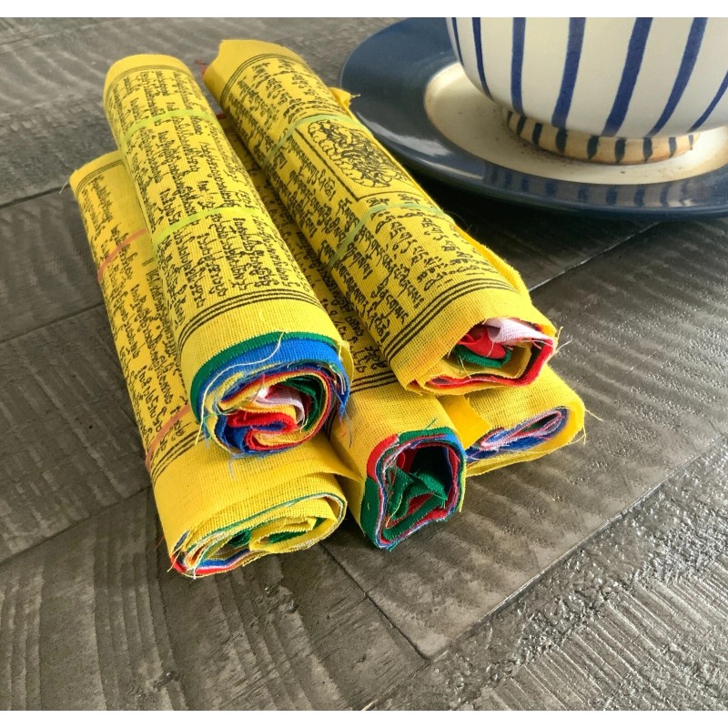 Tibetan Prayer Flags. 100% Cotton Lungta 7 Inches, 50 Pcs