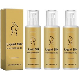 Liquid Silk Body Essence Oil, Silk Body Oil Liquid For Anti Wrinkle, Firming Extract Body Lotion (Color : 3Count (Pack of 3))