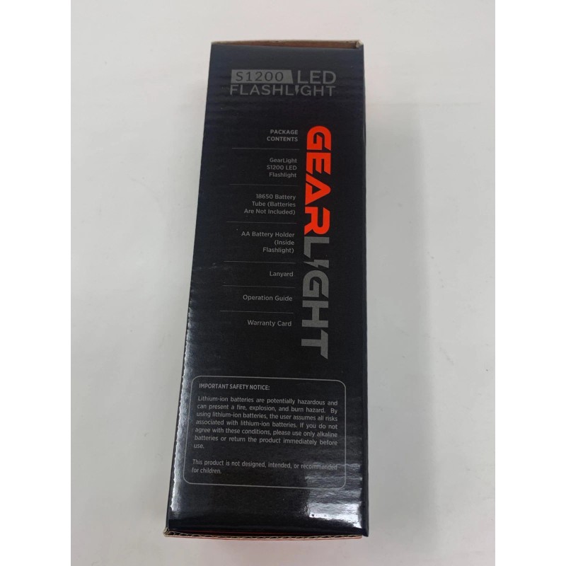 GearLight S1200 High-Powered LED Flashlight - Zoomable, Camping & Outdoor