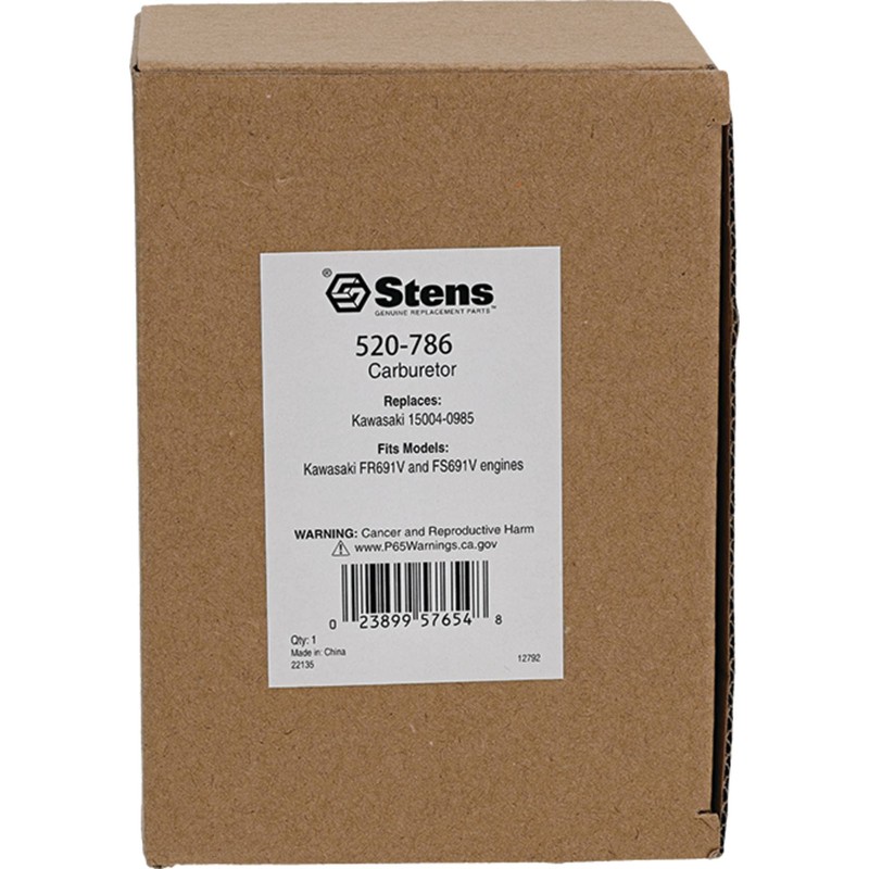 Stens 520-786 Carburetor Compatible With/Replacement For Kawasaki FR691V and FS691V
