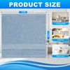 Washcloths Set, 6-Pack Cotton Wash Cloths, 13x13 Inch, Light Blue