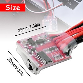 ZHUROUPU RC 30A Brushed ESC Electric Speed Controller 30A 4-8V Esc Bi-Directional Rc Motor with Brake 1/10 1/16 1/18 1/24 DIY Remote Control Car Boat Tank JST Male & Female Connector with JR Cable