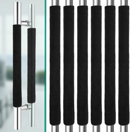 Geesatis Premium 6 Pack Appliance Handle Covers,Refrigerator Door Handle Covers,Black