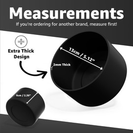 Jmoe USA Boot For RTIC Jug | Protects Against Dents & Scratches | Silicone Sleeve Protector For Bottom | Covers Bottom | Durable BPA Free Silicone (Black, Half-Gallon)
