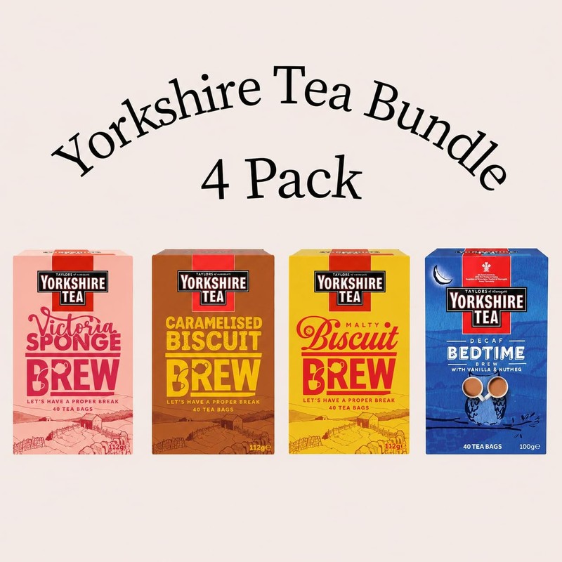 Yorkshire Tea Variety Pack x40 Tea Bags (Pack of 4,
