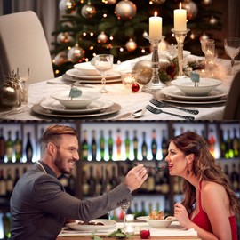 EDATOFLY 2 Pieces Fork with Engraving I Forking Love You, Stainless Steel Fork with Gift Box, Christmas Gifts, Wedding Anniversary Gift for Him/Him (Black)