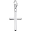 Sterling Silver Cross Charm with Lobster Claw Clasp, Charms for